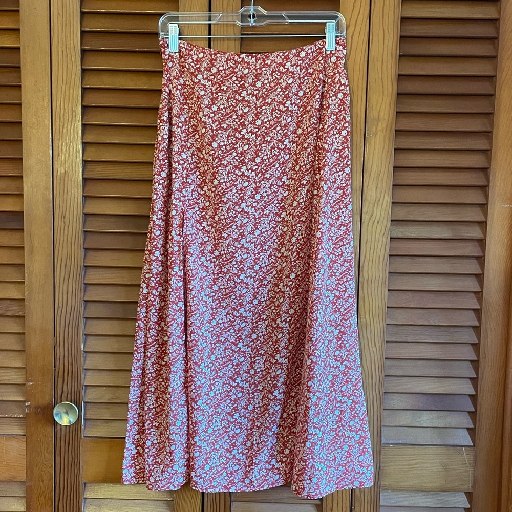 Floral Midi Skirt